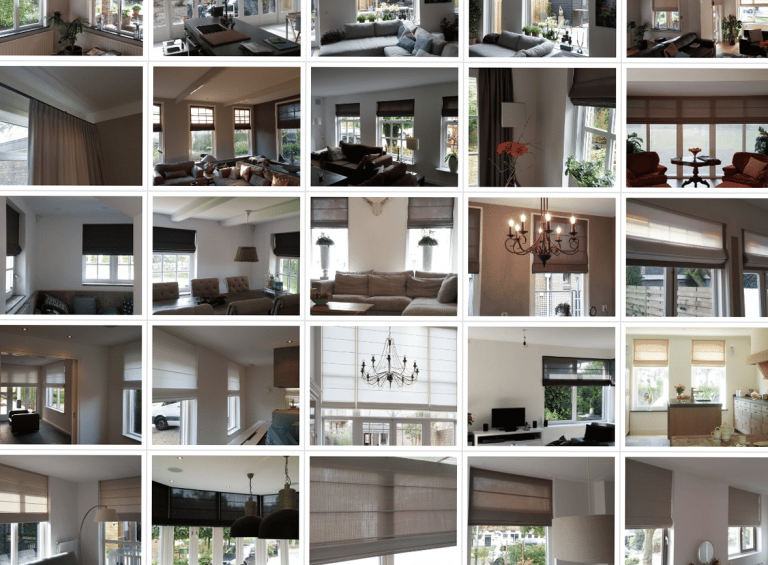 Home Overzicht van diverse soorten vouwgordijnen voor raamdecoratie